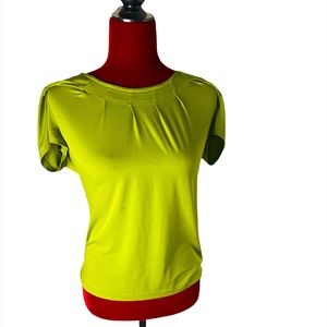 Worthington Stretch Tops for Women Green Short Sleeve Blouse